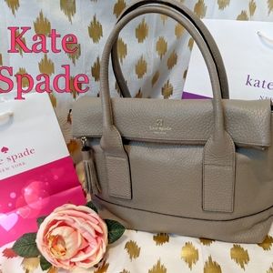 te Spade Gray Leather Satchel SouthPort Ave Handbag